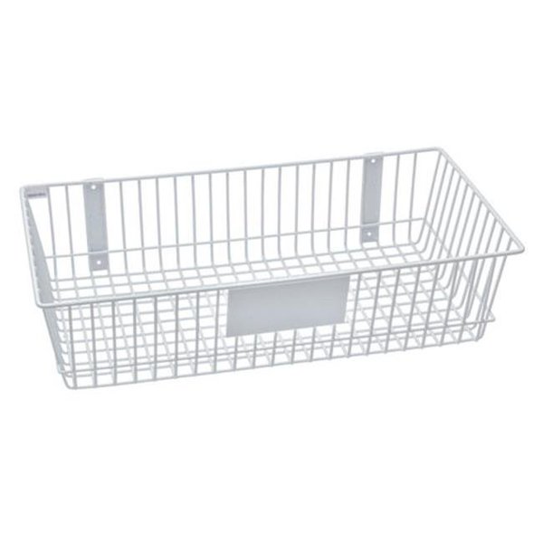 Rackem Racks RACKEM RACKS 9186-W 24 x 12 x 6 in. Wire Basket - White 9186-W